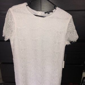 White Lace Bodycon Dress